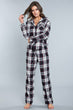 Flannel Button Down Pajama Set by Brown Bellerophon